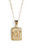 Initial Card G Gold Filled Necklace