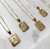 Initial Card K Gold Filled Necklace