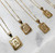 Initial Card L Gold Filled Necklace