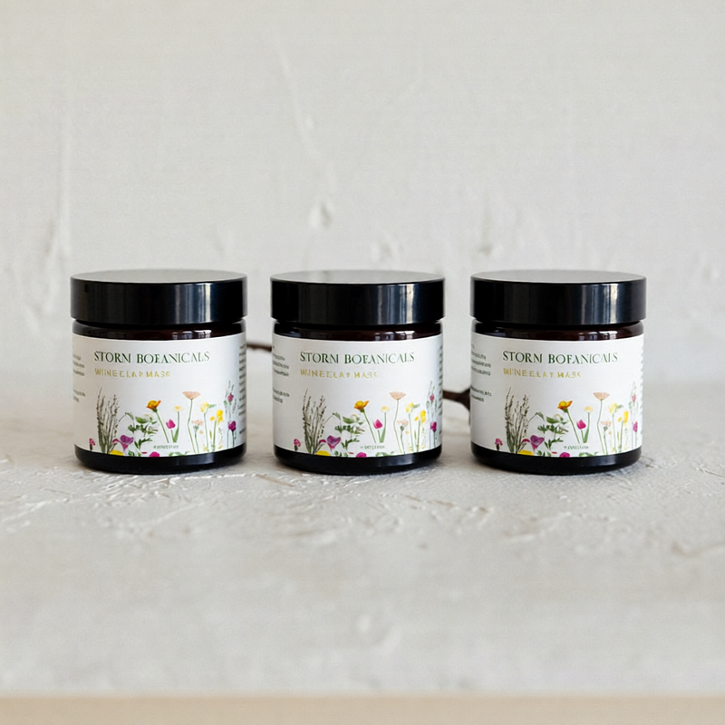 White Clay Mask Bulk Pack 60g + Brush