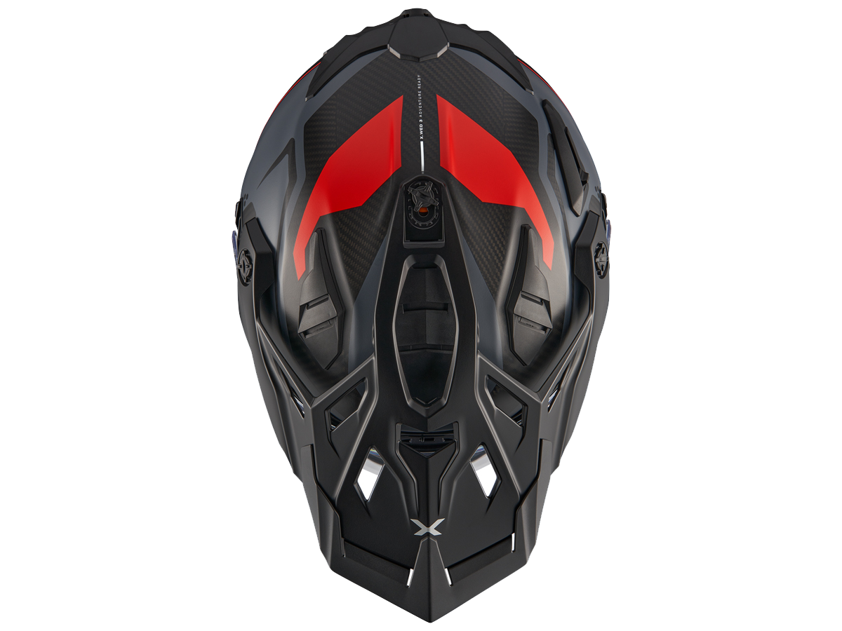 NEXX X.WED3 Helmet Carbon Keyo Matte Grey/Red : MOTO-D Racing