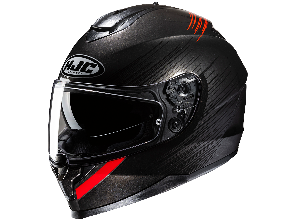 Hjc C70 Troky HJC C 70 Semi Flat Black Helmet · Motocard