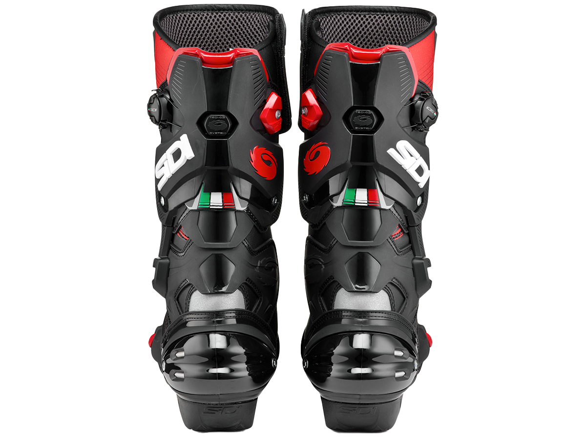 SIDI Vertigo 2 Motorcycle Boots Black/Red: MOTO-D Racing