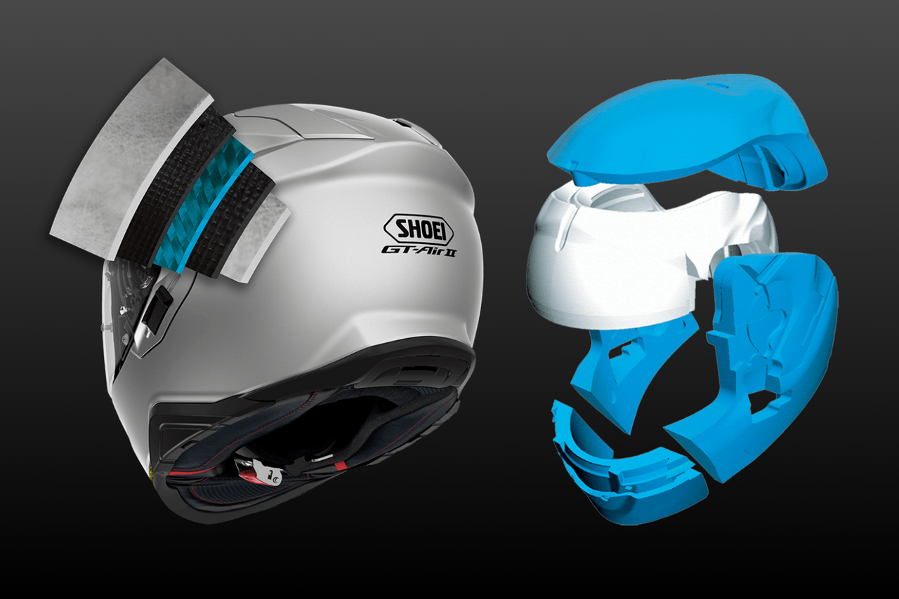 SHOEI ダブルバイザーShoei ショウエイ GT-Air 2 【中古美品】【限定 