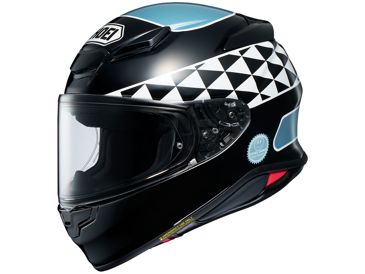 Shoei Motorcycle Helmets | RF-1400 Shakin Helmet TC2 Black/White