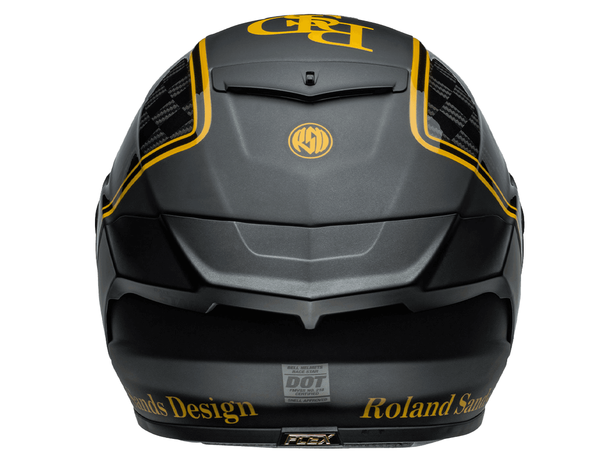 bell carbon race star rsd chief full face helmet DLX Flex Player Matte/Gloss Black/Gold Helmets the Race Star utilizes a 3k carbon RSD X Bell Race Star