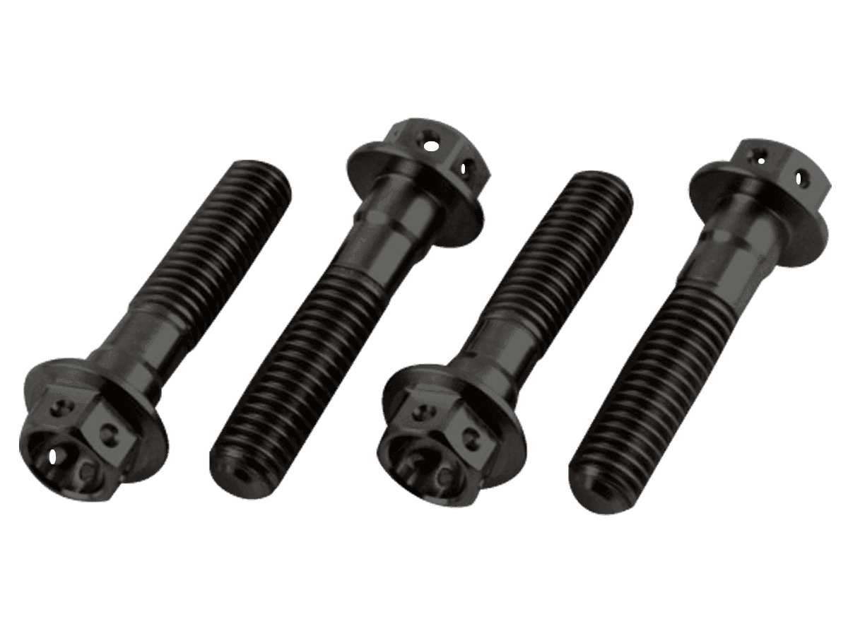Titanium Race Drilled Hex Front Axle Motorcycle Pinch Bolts M8x40