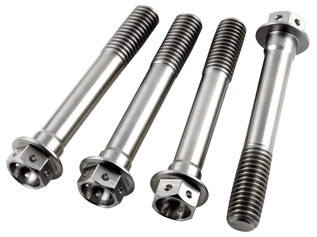 Titanium Race Drilled Hex Front Brake Motorcycle Caliper Bolts