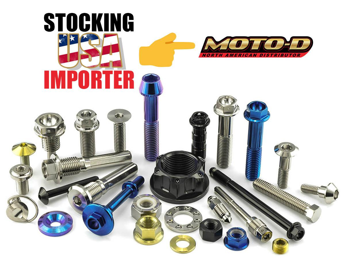 Titanium Race Drilled Magnetic Motorcycle Drain Bolt M16x1.5x12