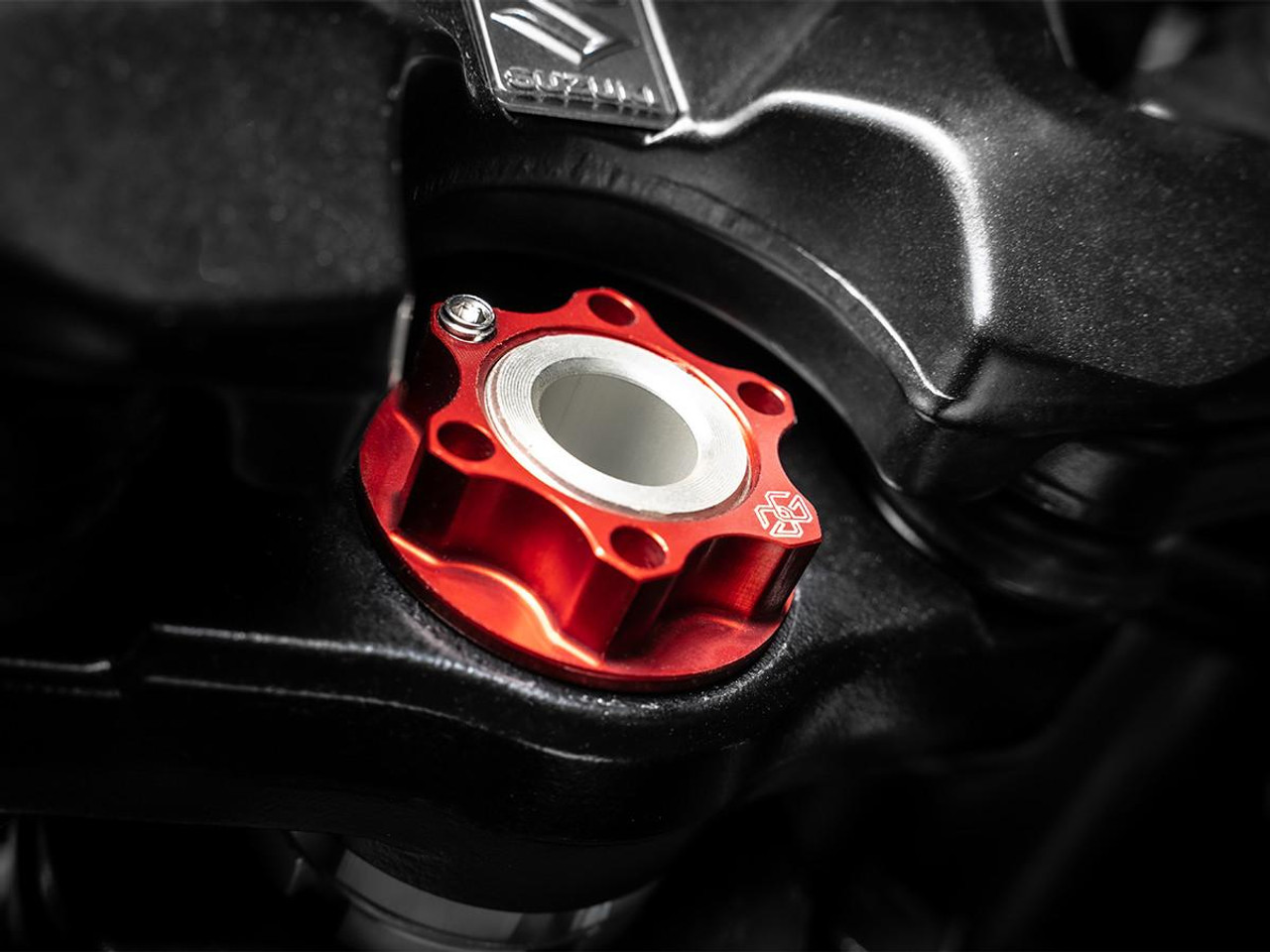 Gilles Tooling Aluminum Motorcycle Top Yoke Nut (M28x1.0