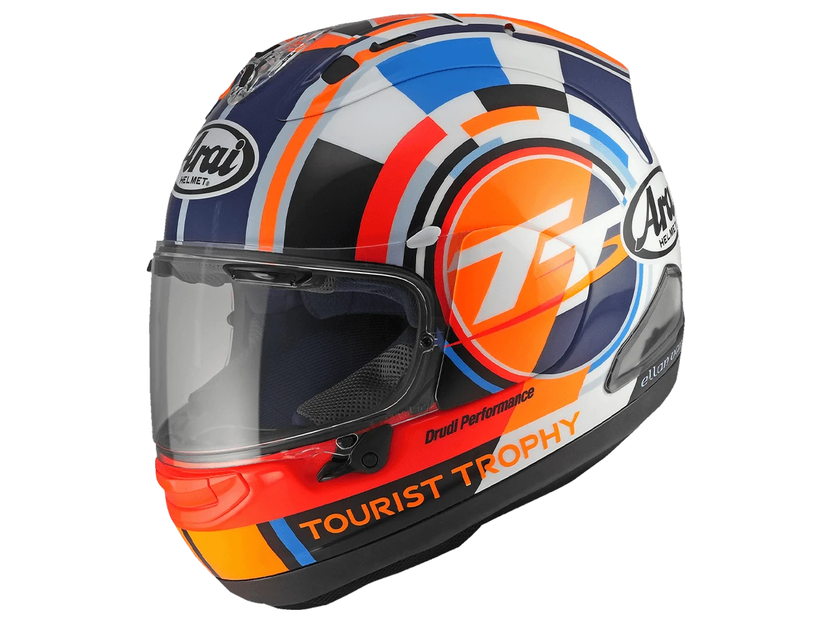 セール中★Arai RX-7X IOM-TT25 S size Arai Corsair-X Isle of Man TT 2025 Motorcycle Helmet Blue/Orange