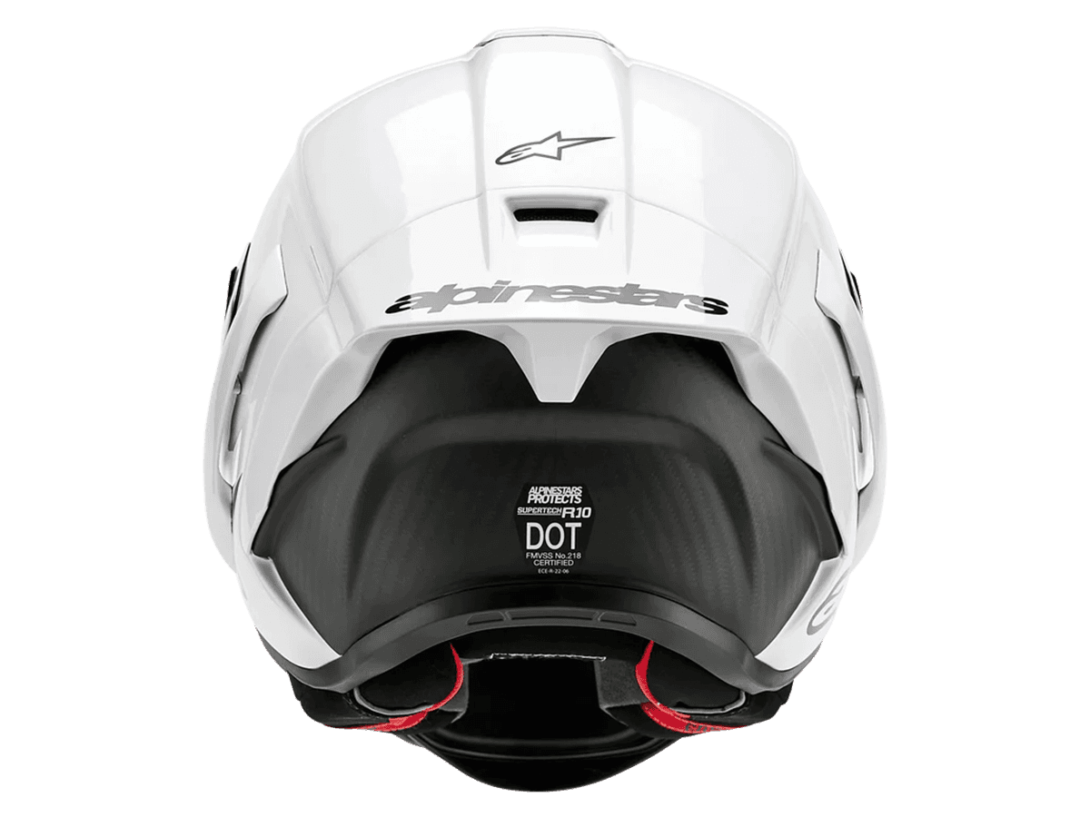 Alpinestars Supertech R10 Helmet Gloss White: MOTO-D Racing