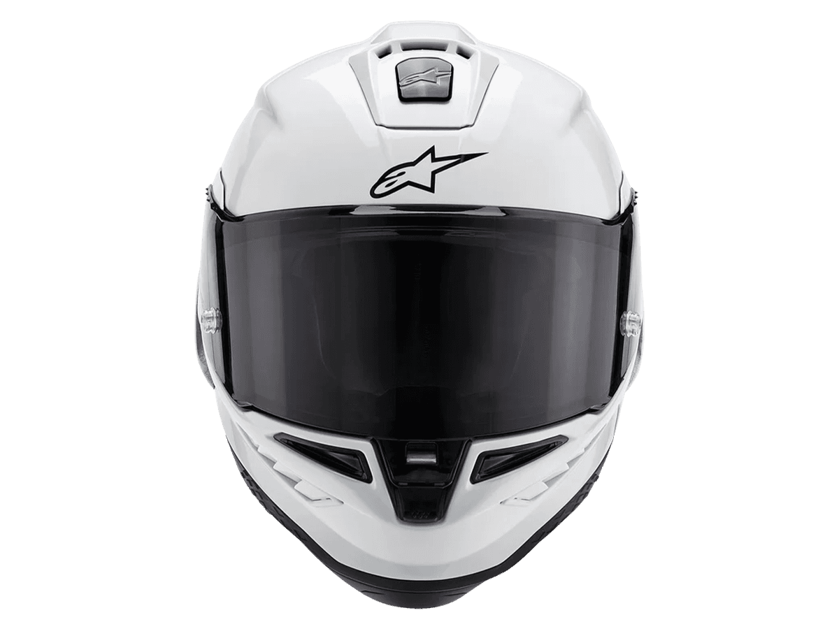 Alpinestars Supertech R10 Helmet Gloss White: MOTO-D Racing