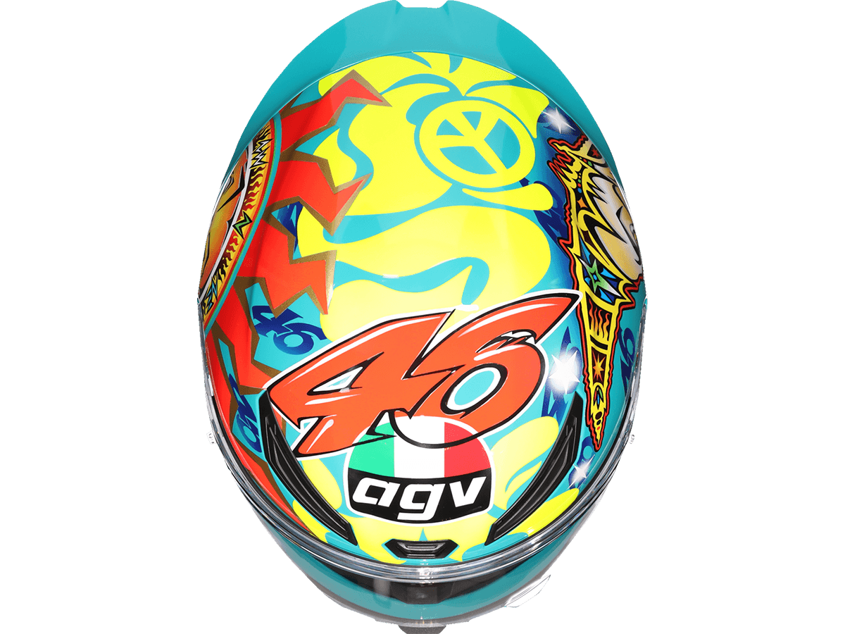 AGV K1 S Rossi Mugello 1999 Helmet Teal / Red / Yellow