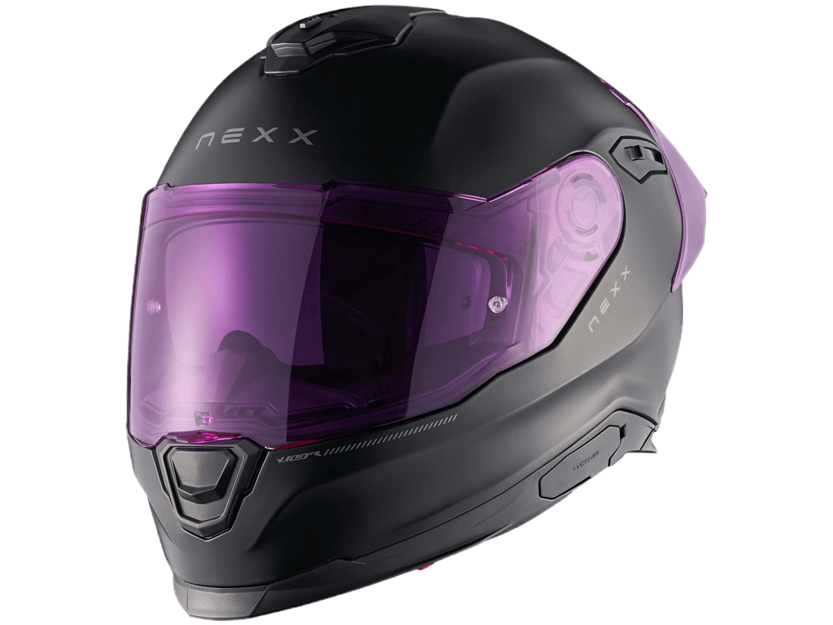 Nexx Y.100R Helmet Subsonic Matte Black / Purple: MOTO-D Racing