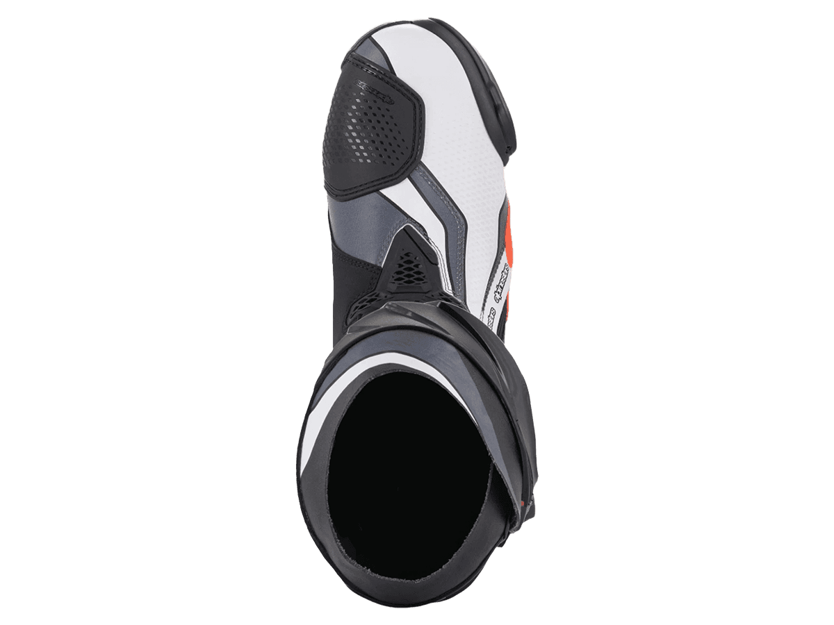 Alpinestars Supertech R Boots (Black/Red Fluo/White/Gray): MOTO-D