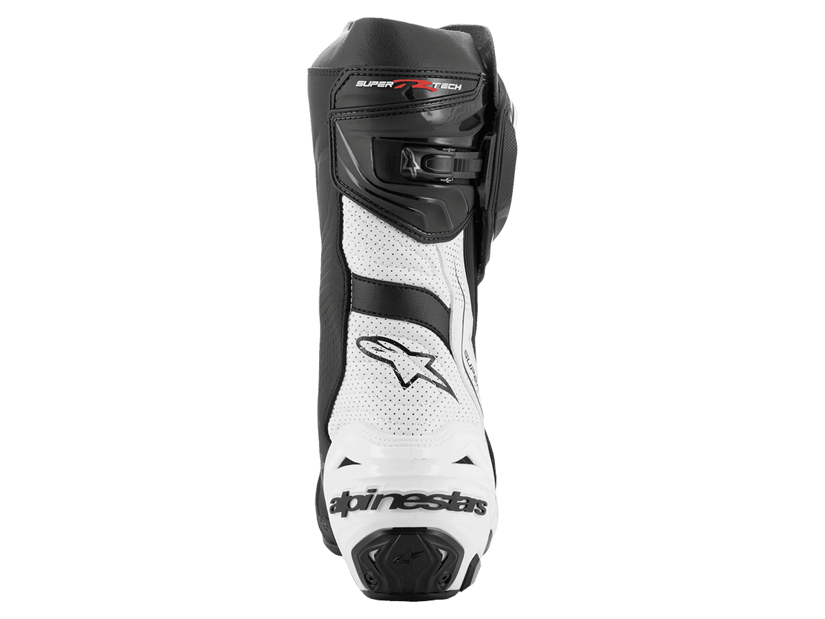 Alpinestars Supertech R Vented Boots (Black/White): MOTO-D Racing