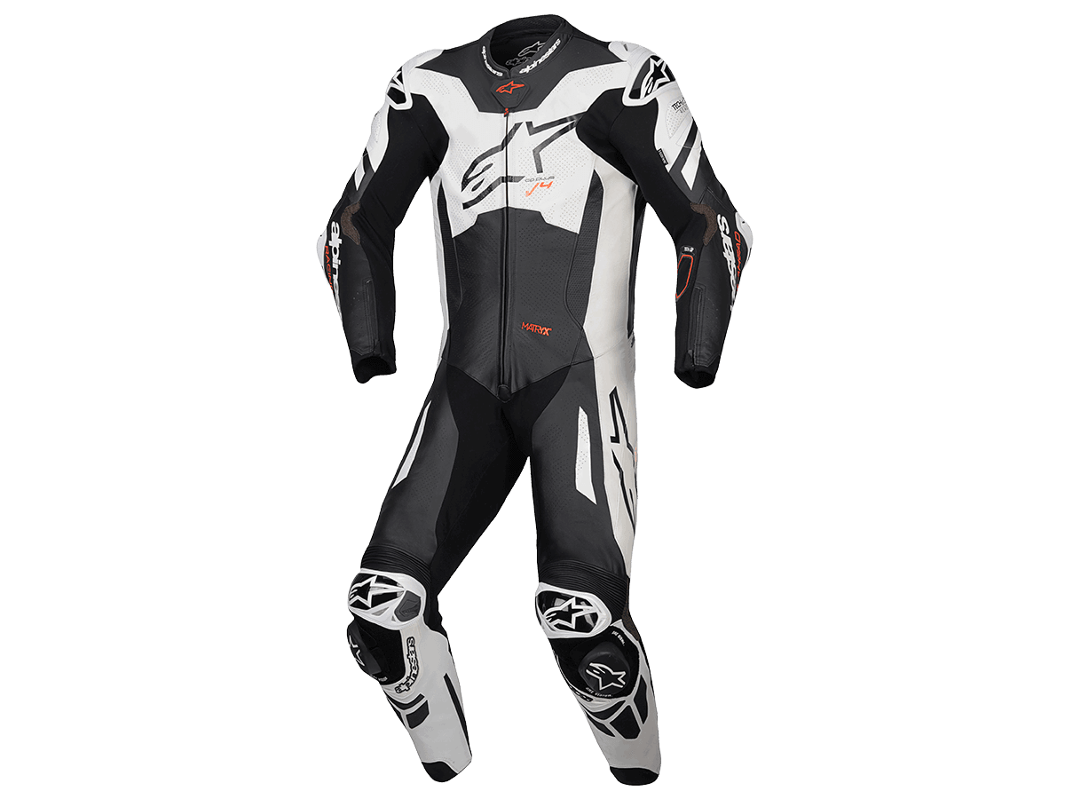 Alpinestars GP Plus V4 Sprint Leather Race Suit (Black/White/Red