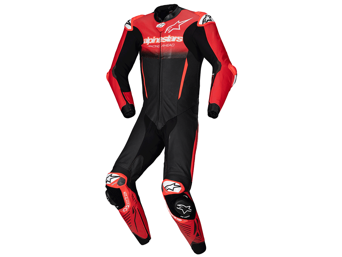 Alpinestars GP-R7 Leather Race Suit (Black/Red): MOTO-D Racing