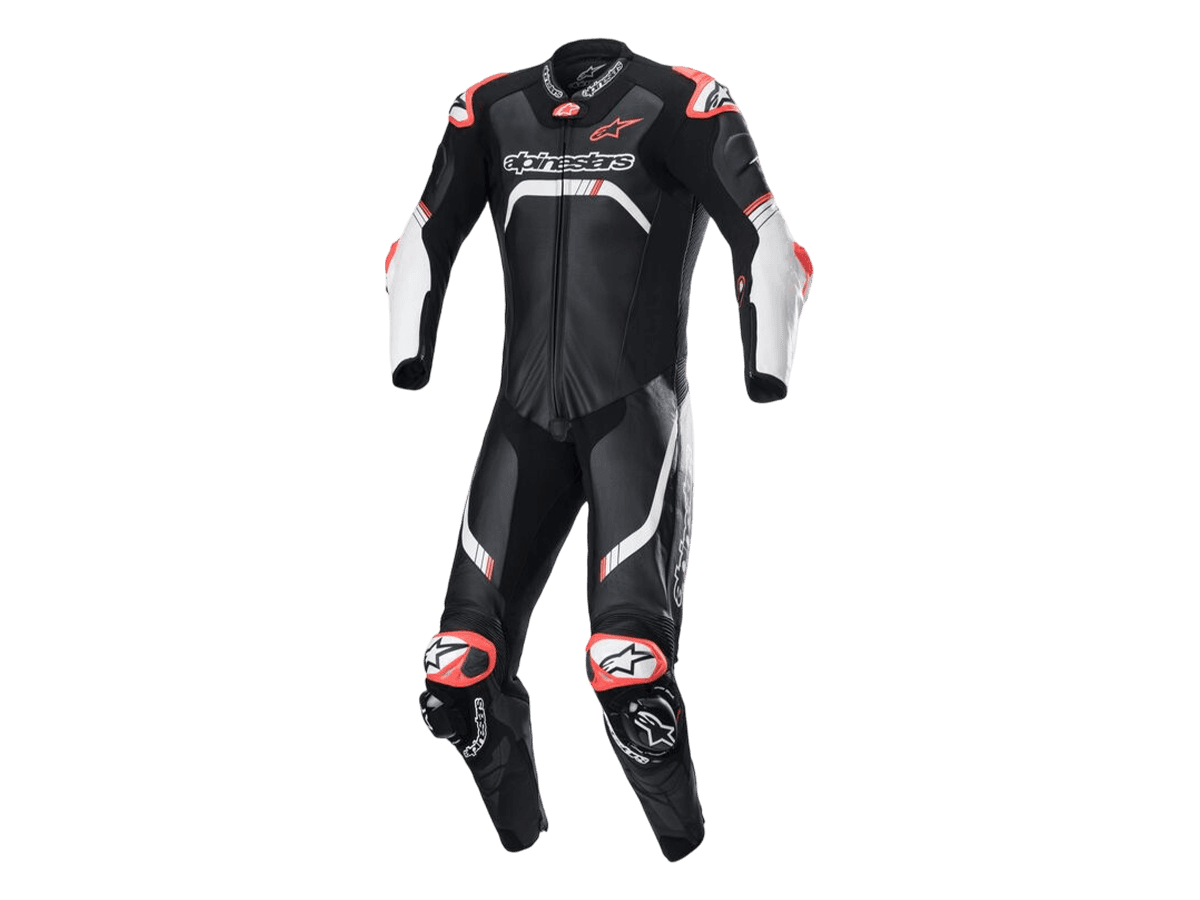 Alpinestars GP Tech V4 Leather Race Suit (Black/White): MOTO-D Racing