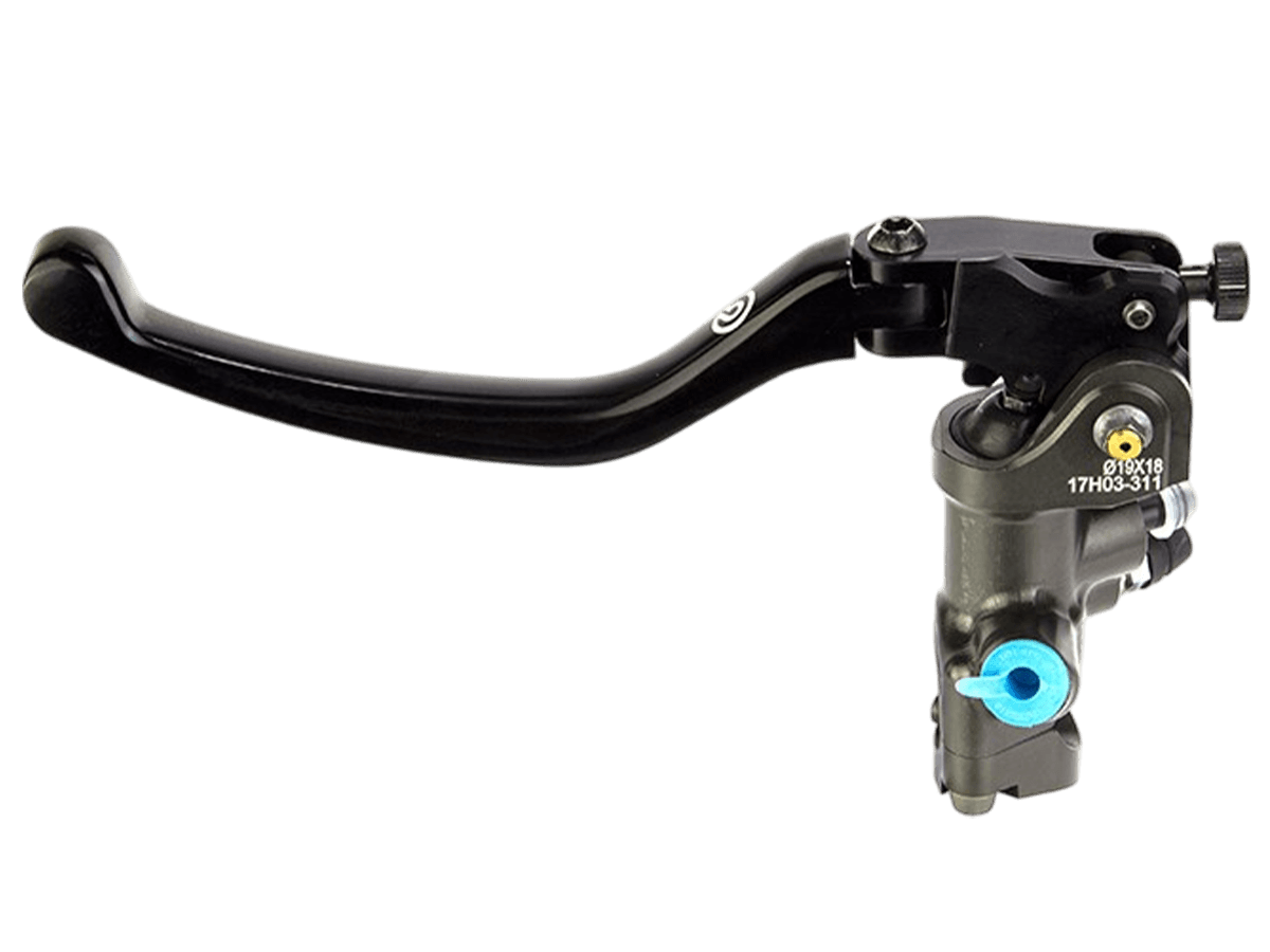 Brembo 19x18 MotoGP Radial Brake Master Cylinder w/ Folding Lever
