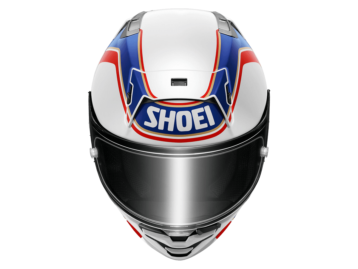 Shoei Motorcycle Helmets | X-15 Gardner Helmet TC2 White/Blue/Red
