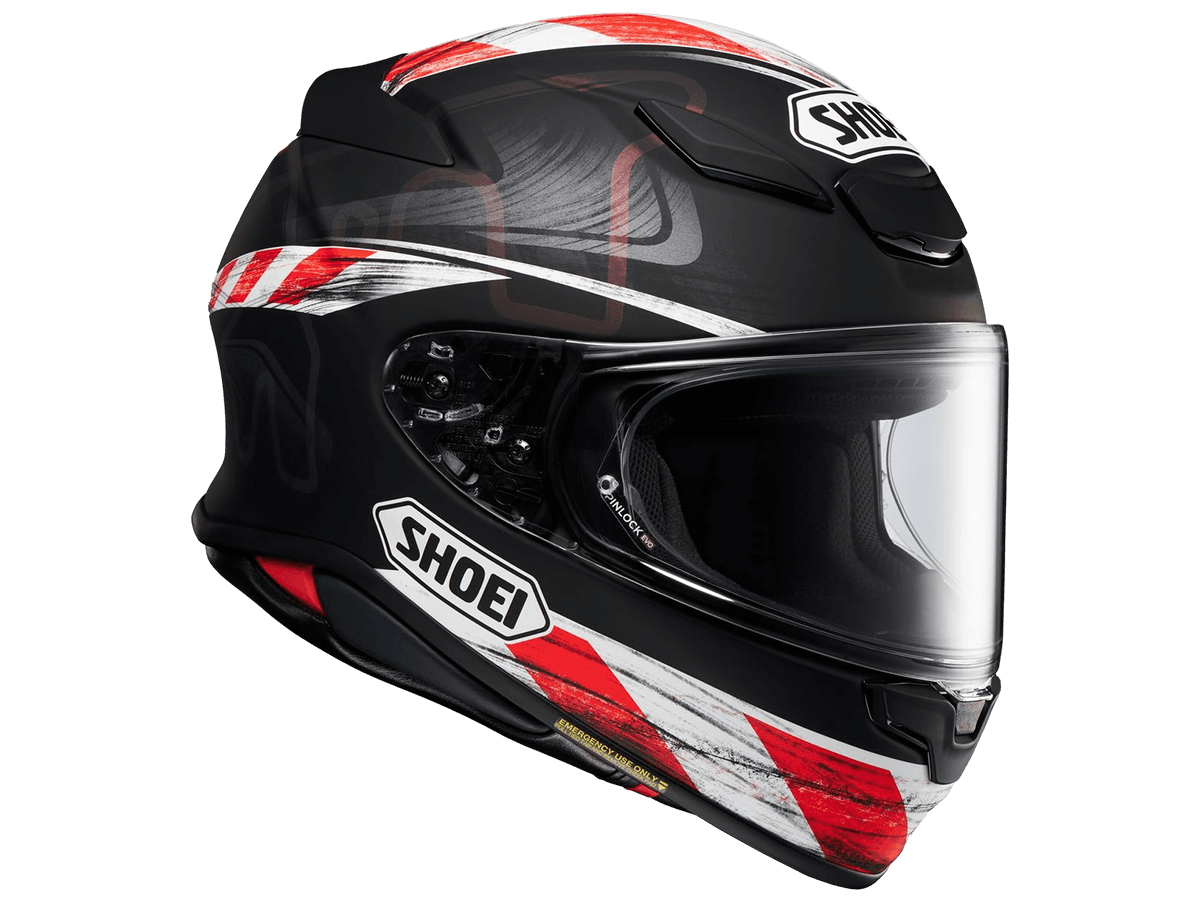 shoei rf 1400 vs bell race star Shoei - RF-1400 Knee Down Helmet
