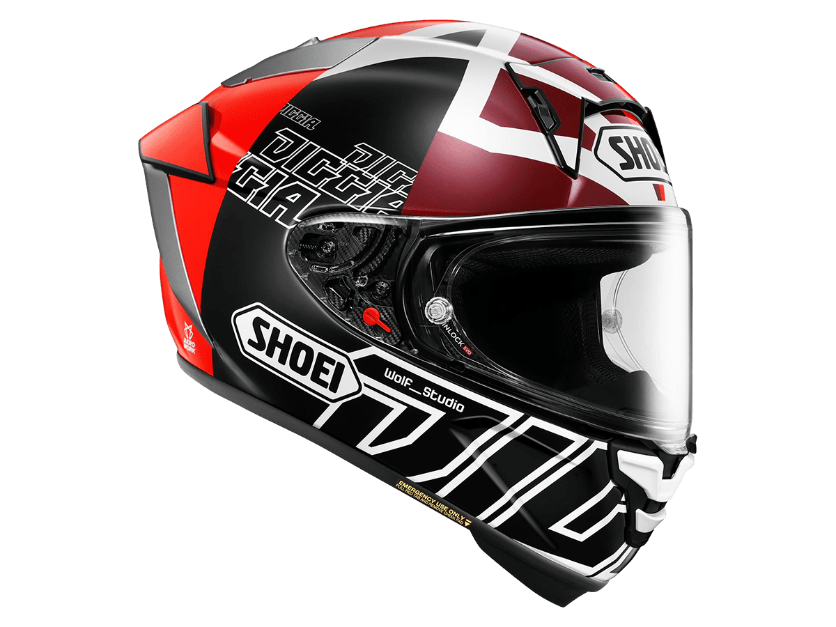 Shoei Motorcycle Helmets | X-15 Diggia 2 Helmet TC1 Black / Red