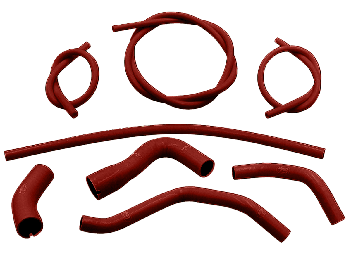 Samco Radiator Hose Kit Aprilia Tuono 660 (Red): MOTO-D Racing