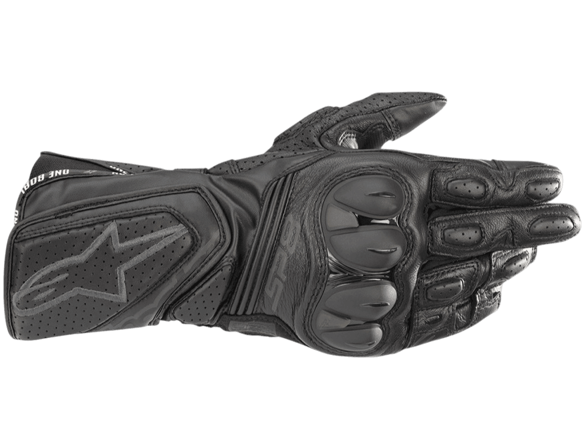 Alpinestars SP-8 V3 Leather Glove Black/Fluo Red: MOTO-D Racing