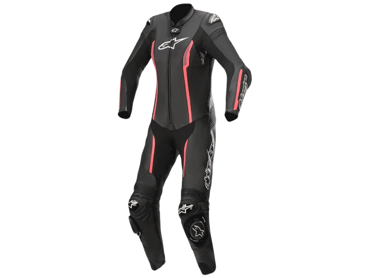 Alpinestars Stella Missile V2 Leather Race Suit (Black/Metallic
