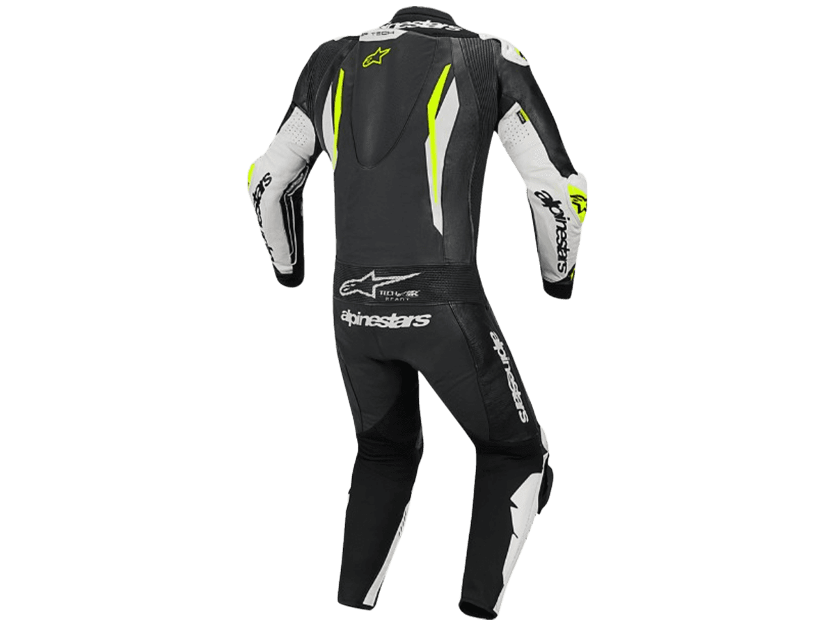 Alpinestars GP Tech V5 Leather Race Suit (Black/White/Yellow Fluo