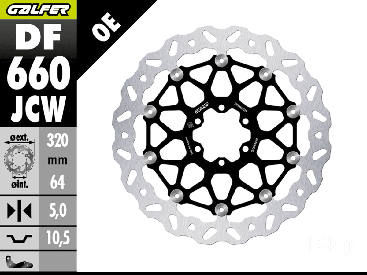 Galfer Aprilia RS 660 Front Brake 320mm Billet Floating Floatech
