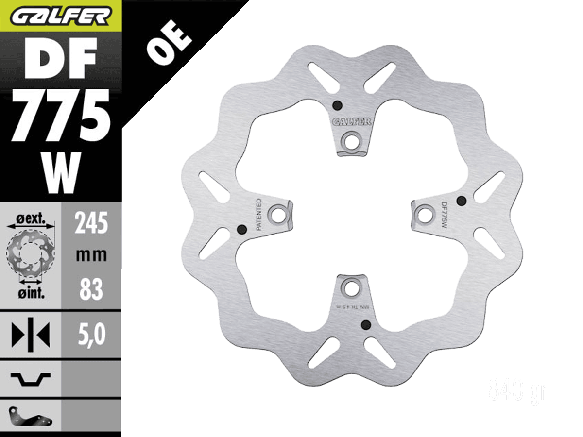 Galfer Ducati Streetfighter V4 Rear Brake Rotor : MOTO-D Racing