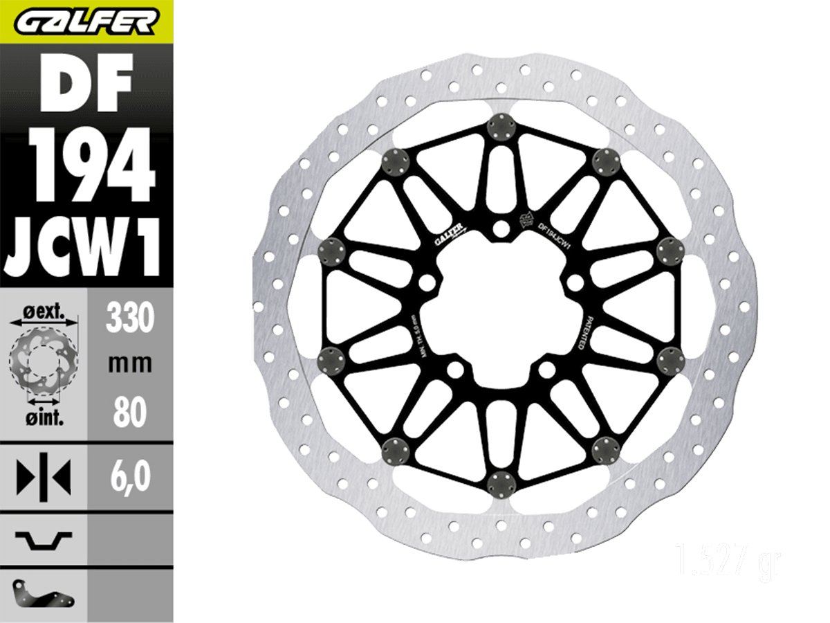 Galfer Kawasaki ZH2 / R / SH Front Brake 330x6mm Billet Floating