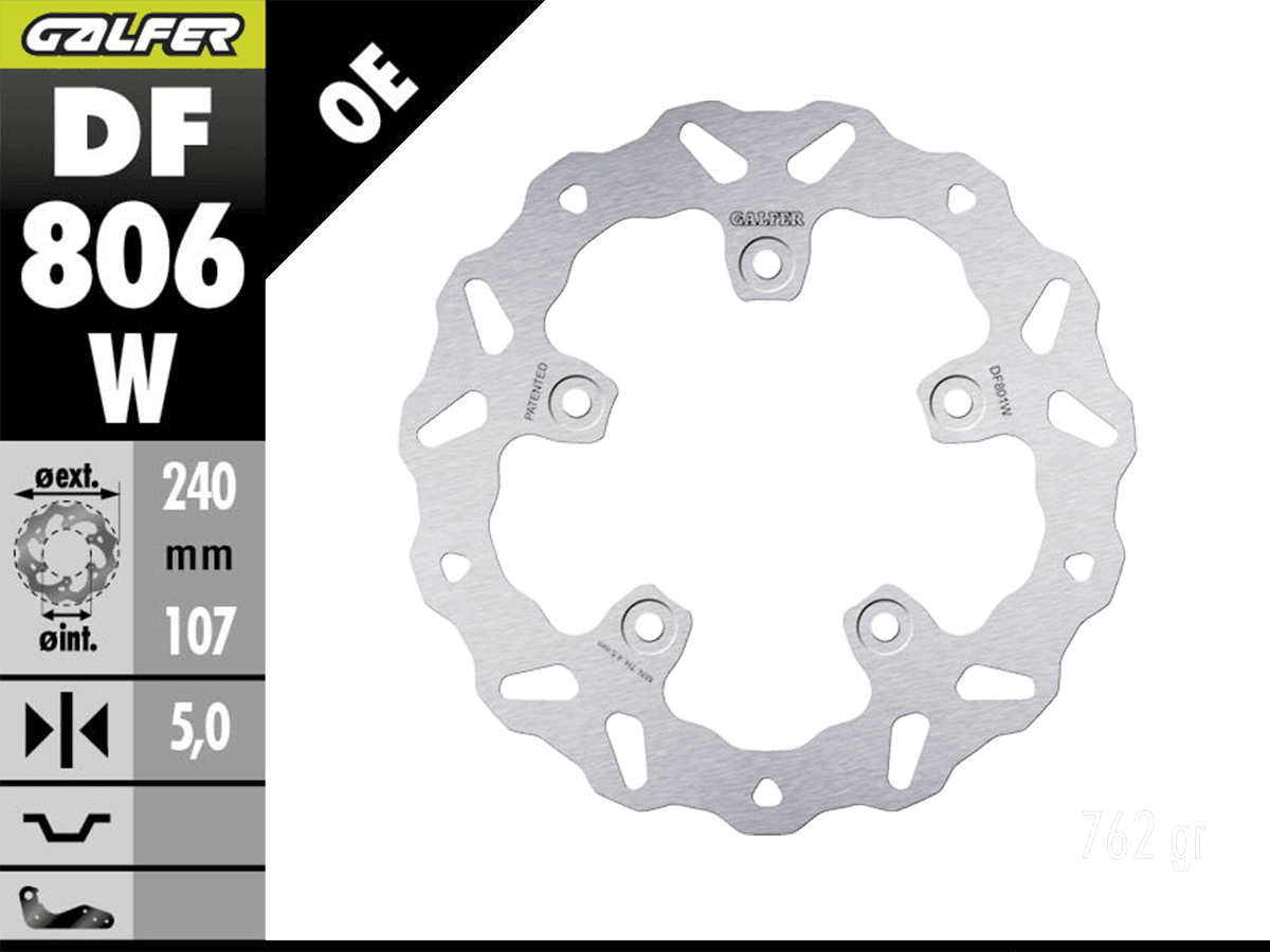 Galfer KTM Duke 890 / 790 Rear Brake Rotor : MOTO-D Racing