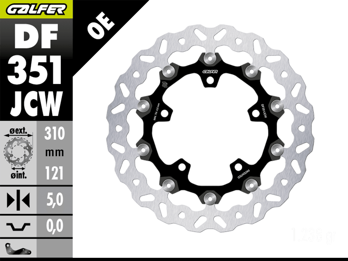 Galfer Suzuki GSX-8R /S Front Brake 310mm Billet Floating Floatech