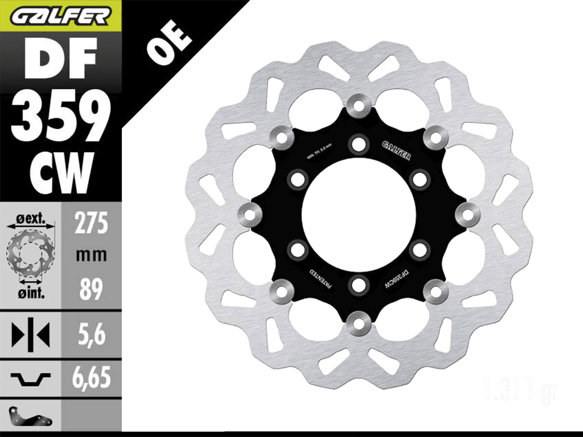Galfer Suzuki M109R Boulevard Front Brake 275mm Billet Floating