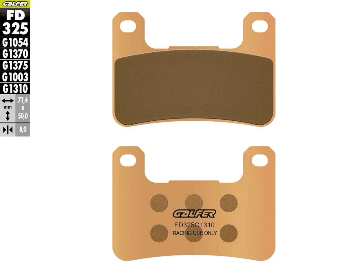 Galfer Racing Motorcycle Brake Pads FD325G1310 - Front (2/pc