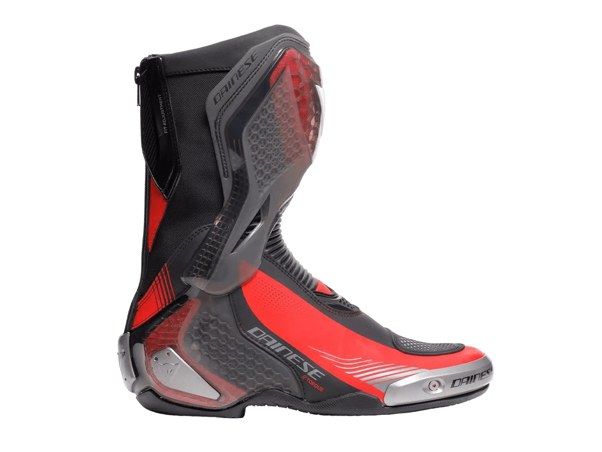 Dainese Torque 4 S Motorcycle Racing Boots (Black/Red) - MOTO-D Racing