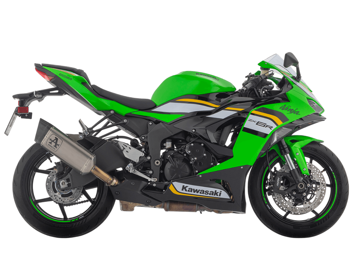 美品】Kawasaki ZX-6R ARROW アロー RACE TECH サイレンサー スリップ