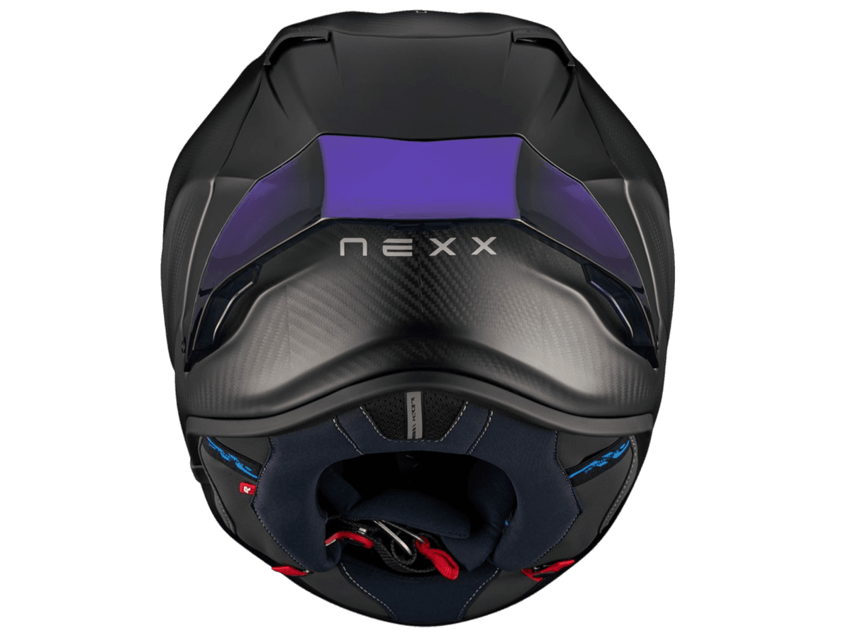 Nexx Motorcycle Helmets | X.R3R ZeroPro2 Matte Blue Carbon: MOTO-D