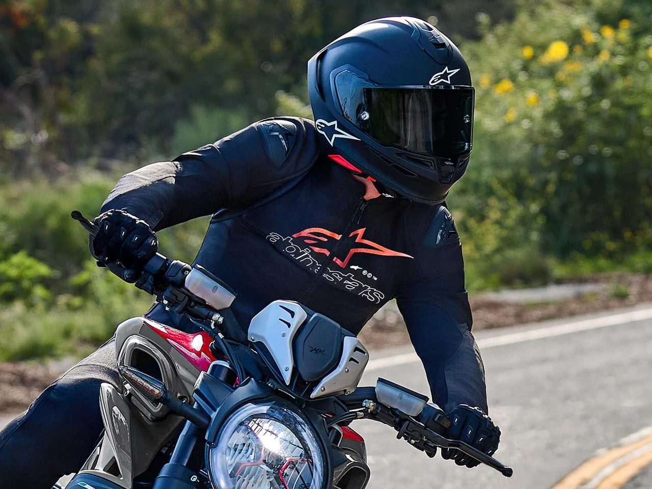 Alpinestars SMX Air Jacket (Gray / Red / Black): MOTO-D Racing