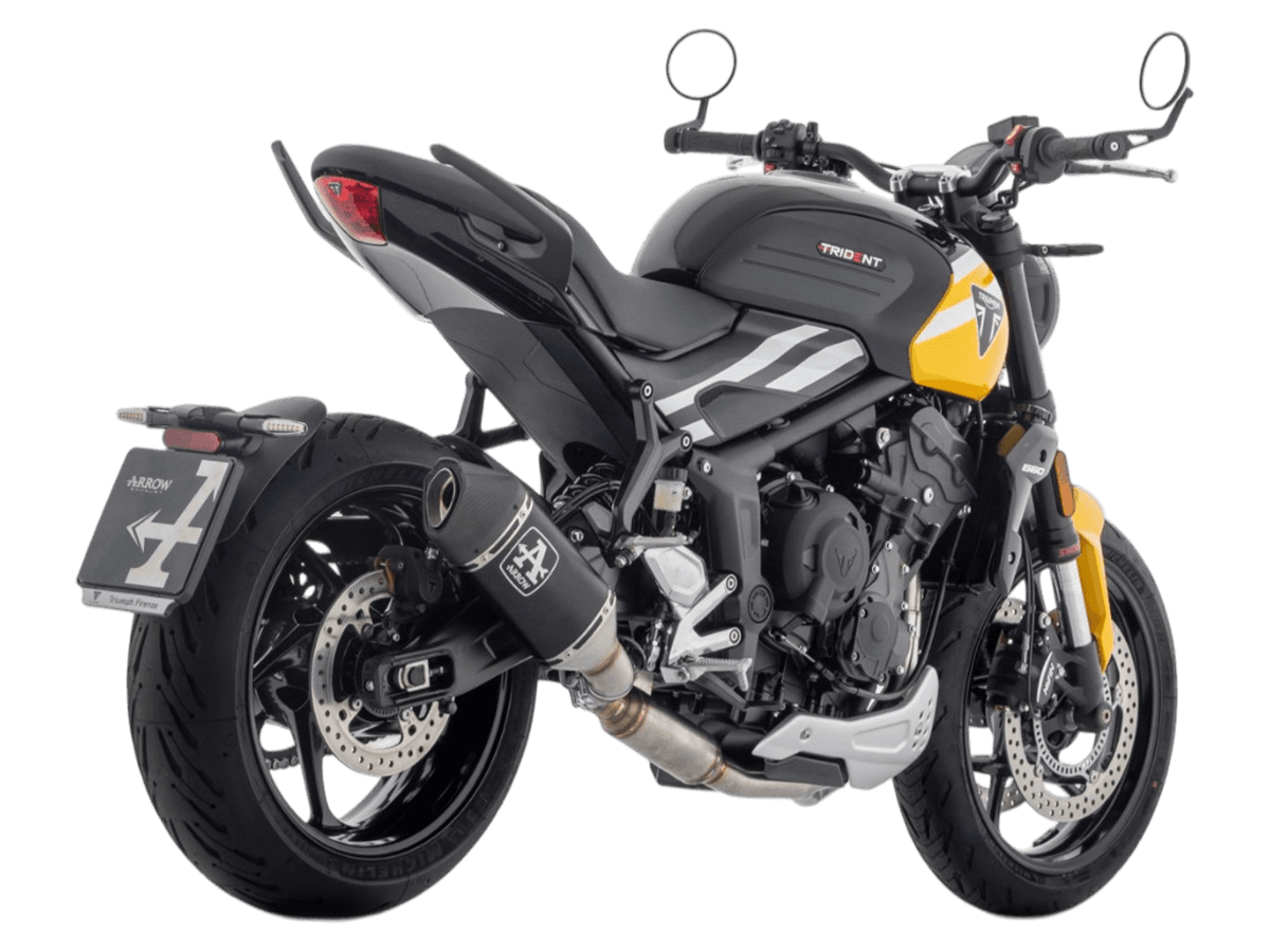 トライデント 660 前期モデル用 ARROW フルエキマフラー Arrow Triumph Trident 660 