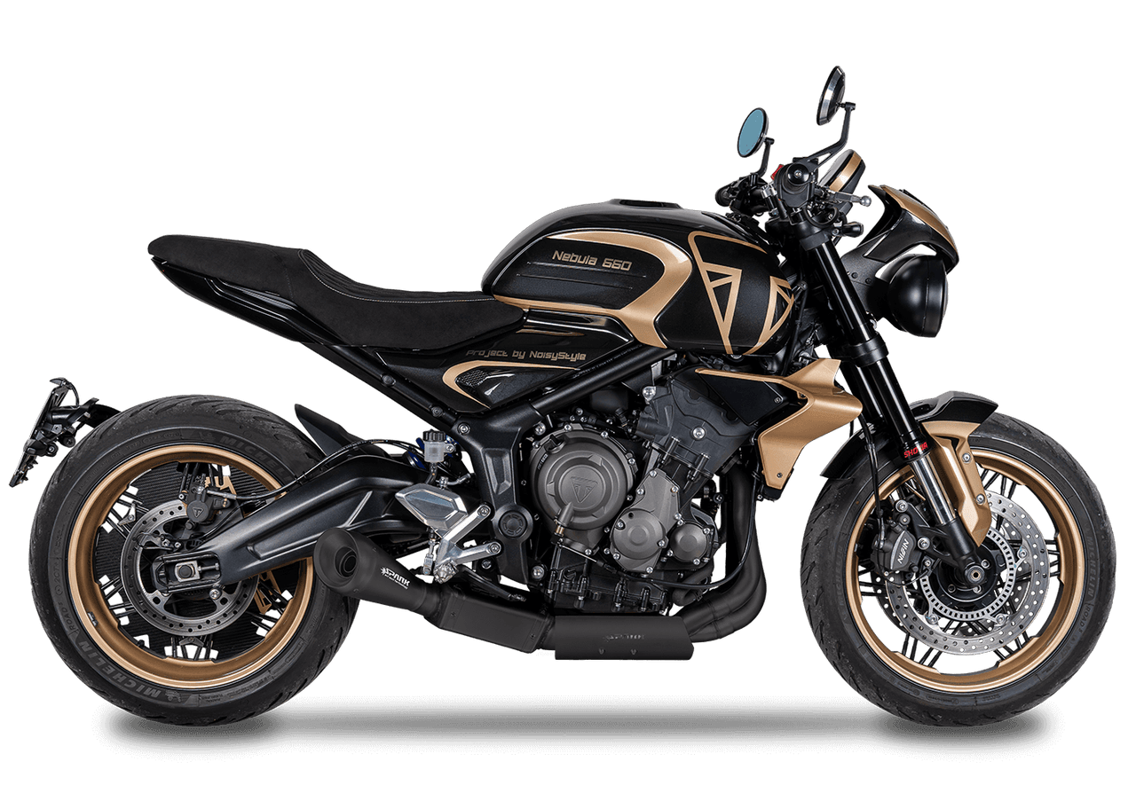 TRIUMPH 旧エンブレムとグリップセット Spark Triumph Trident 660 