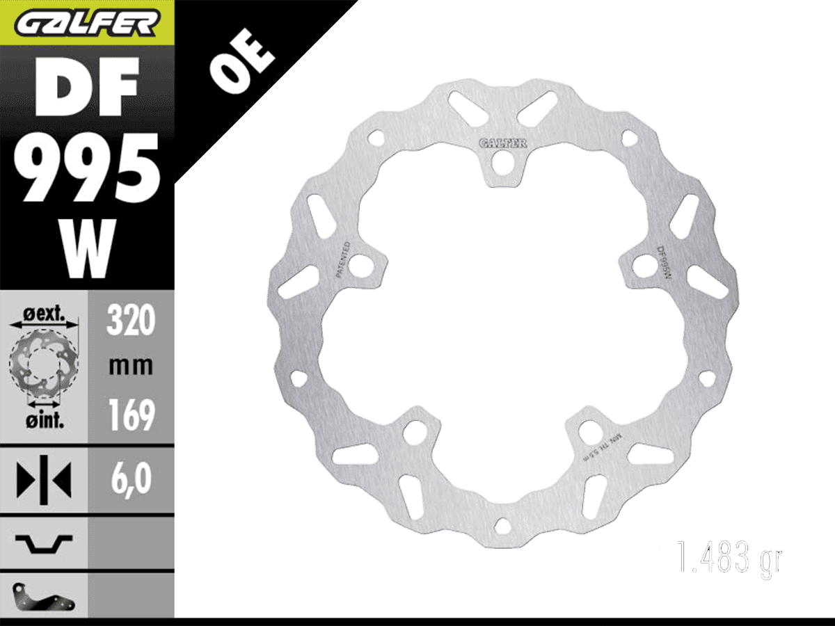 Galfer Harley Davidson Nighster /Special 975 Front Brake 320mm