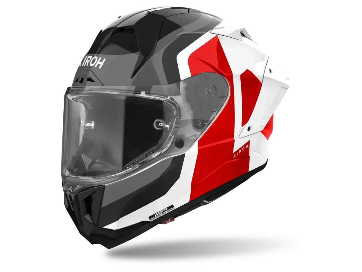 Airoh GP800 Competition Motorcycle Helmet Red | Carbon: MOTO-D Racing