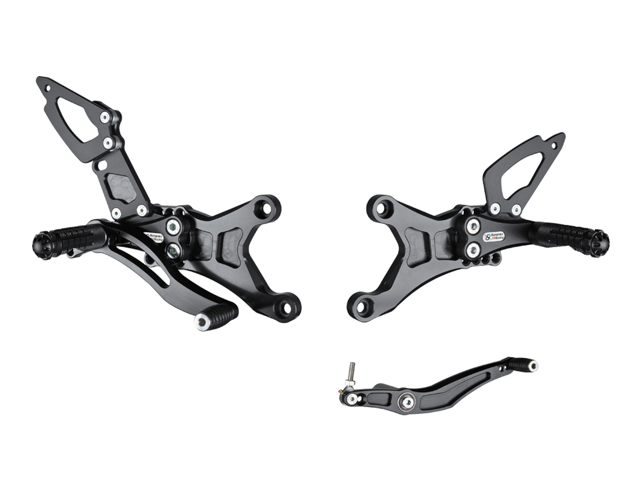 YZF-R1 2015- バックステップ rearsets Carbon 3D Black - オートバイ