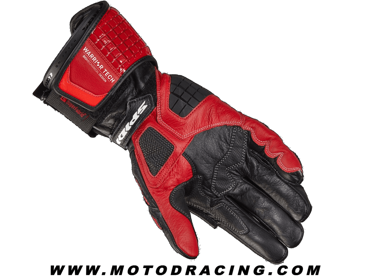 SPIDI Carbo Track EVO Motorcycle Gloves Red / White: MOTO-D Racing