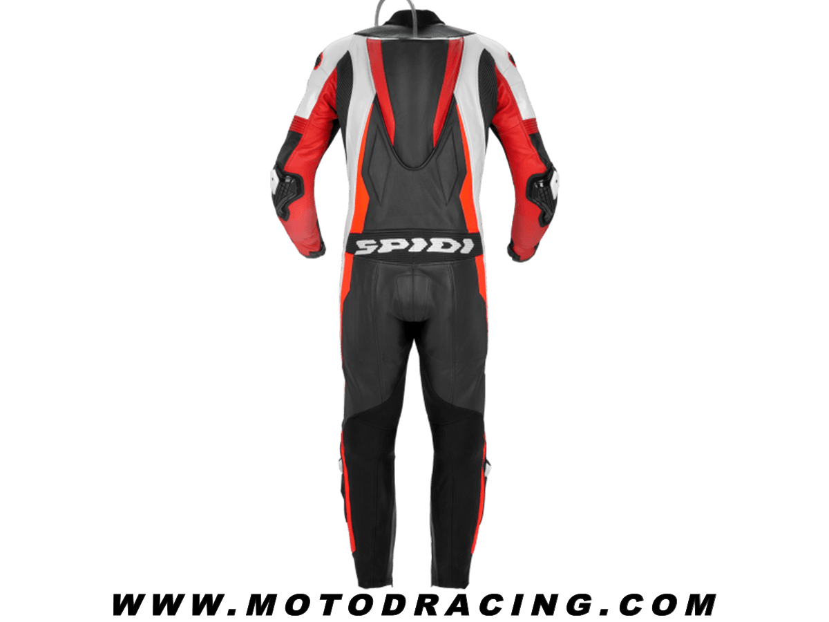 Spidi Racing Leather Suit Sport Warrior Pro Black/Red: MOTO-D Racing
